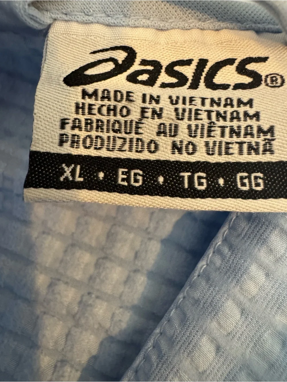 ASICS Women’s Cropped Hooded Zip Jacket Light Blue XL Athletic Running NWOT